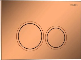 Mexen Tex 01 botão de descarga, ouro rosa brilhante - 6101-09