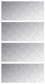 Conjuntos de Placas de Alumínio Checker vidaXL 4 pcs Antiderrapantes 9