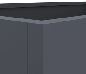 Vaso/floreira 62x47x46 cm aço antracite
