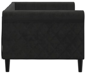 Sofá-cama 80x200 cm veludo preto