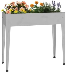 Vaso/floreira de jardim 100,5x40,5x90 cm aço galvanizado