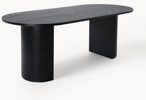 Mesa de jantar oval em madeira Bianca, 200 x 90 cm