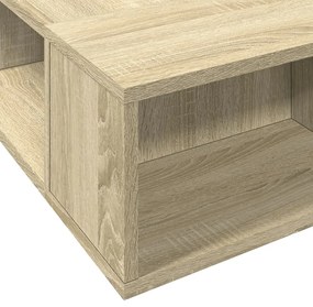 Estrutura de cama 140x190 cm derivados madeira carvalho sonoma