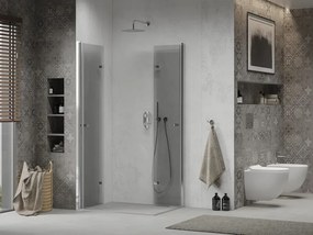 Mexen Lima Duo cabine de duche dobrável 100 x 80 cm, transparente, cromado - 856-100-080-02-00