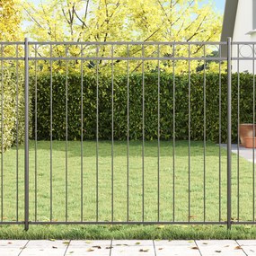 Painel de Cerca vidaXL Cinza 1,7x1,2 m em Aço