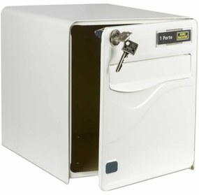 Caixa de correio Burg-Wachter   36,5 x 28 x 31 cm Branco Plástico