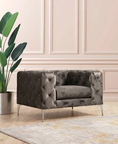 Cadeira Wing Como – Antracite – 108 cm x 70 cm x 90 cm