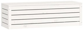 Caixa de arrumação 109x36,5x33cm madeira de pinho maciça branco