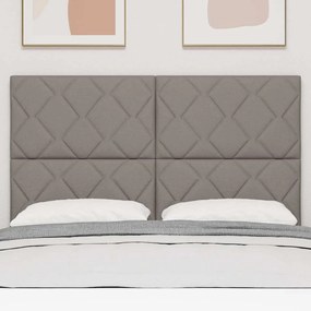 Cabeceira Diamond Taupe, 140 cm, em Tecido