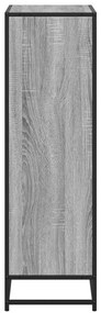 Estante 65,5x33x107,5 cm derivados de madeira cinzento sonoma