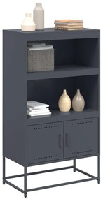 Aparador alto 68,5x38,5x123,5 cm aço antracite