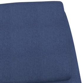 Cadeira de descanso tecido azul