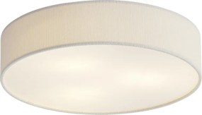 Plafon moderno branco com abajur de veludo 46cm 3-luzes - Luz