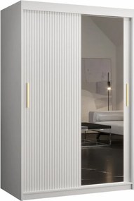 Roupeiro Hartford 401, Branco, 200x120x62cm, 108 kg, Portas para roupeiro: Deslizante, Número de prateleiras: 5, Número de prateleiras: 5