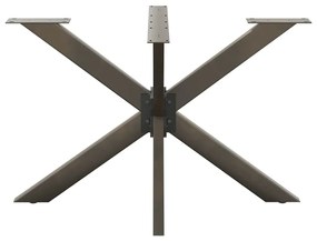 Pé de mesa de jantar em formato de aranha, preto, 120x68x(72-73) cm, a
