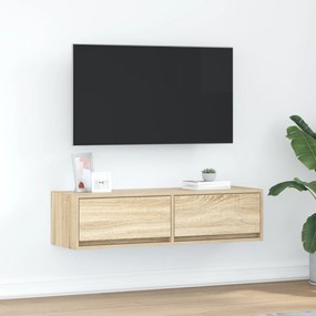 Estante de TV vidaXL Carvalho Sonoma 100x31x25,5 cm Madeira engenheirada