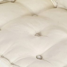 Almofada de Sofá Pallet 2 pcs Creme tecido