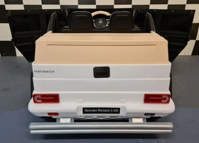 Carro infantil a bateria Mercedes Maybach G650 12V 1 pessoa branca