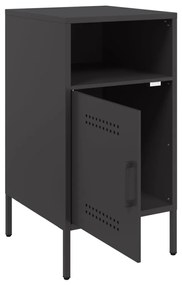 Mesa de cabeceira 36x39x68 cm aço preto