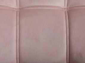 Poltrona em veludo rosa KARIS Beliani