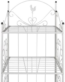 Suporte quadrado para planta / Branco