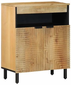 vidaXL Aparador castanho 60x33x75 cm madeira de mangueira maciça