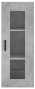 Vitrine Brenna de 180 cm - Cinzento Cimento - Design Nórdico