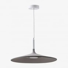 Candeeiro De Teto Led Kaula Ø50 Cm Branco - Cinza Claro - Sklum
