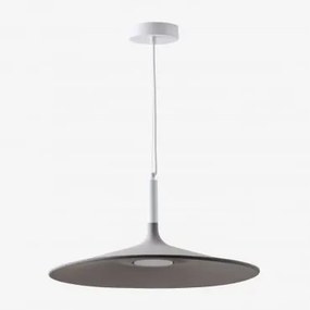 Lâmpada De Teto Suspensa Ø50 Cm Led Kaula Branco - Cinza Claro - Sklum