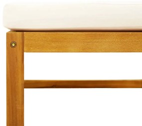 5 pcs conjunto de sofás de jardim com almofadões acácia maciça