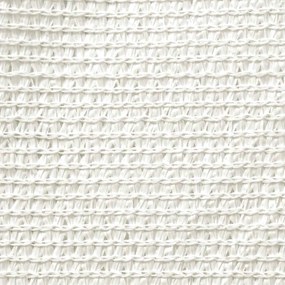 Para-sol estilo vela 160 g/m² 6x6 m PEAD branco