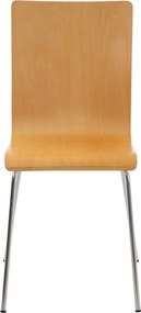 Conjunto de 2 cadeiras de cozinha e sala de jantar Pepe 43 x 87 x 47 cm Cor Natural