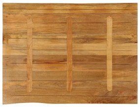 Tampo de mesa c/ borda viva 100x80x2,5 cm mangueira maciça