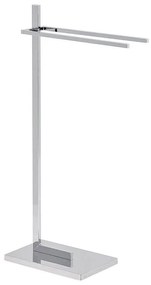 Toalheiro prateado 45 x 86 cm SELVA Beliani