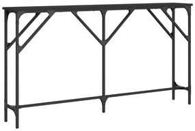 Mesa consola 140x23x75 cm derivados de madeira preto
