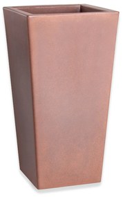 Vaso Plástico Quadrado Alto Bronze N.80 41X41X80cm