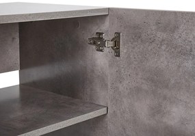 Aparador com 3 gavetas e 1 porta em efeito de concreto e cor de madeira clara ARIETTA Beliani