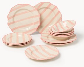 Conjunto de loiça pintada à mão Donald, 4 pessoas, conjunto de 12