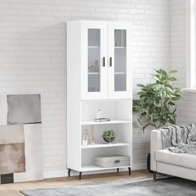 vidaXL Armário alto 69,5x34x180 cm derivados de madeira branco