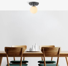 Candeeiro de Teto Well – Preto e Amarelo – 20 x 25 x 25 cm