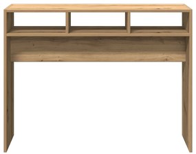 Mesa consola 105x30x80 cm derivados madeira carvalho artisiano
