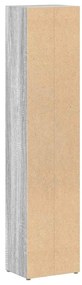 Armários para CDs 2pcs 21x16x93,5cm deriv. madeira sonoma cinza