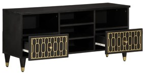 Móvel de TV 100x33x46 cm madeira de mangueira maciça