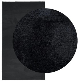 Tapete de pelo curto OVIEDO 60x110 cm preto