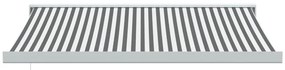 Toldo retrátil 3,5x2,5 m tecido e alumínio antracite e branco