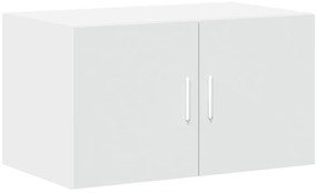 Armário de arrumação 70x42,5x225 cm derivados de madeira branco