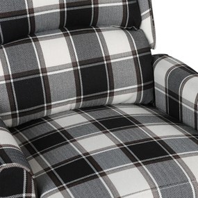 Poltrona de massagens reclinável tecido multicor