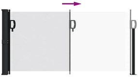 Toldo lateral retrátil 100x500 cm branco