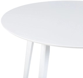 Mesa de jantar branca ⌀ 100 cm ROXBY Beliani