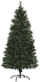 HOMCOM Árvore de Natal 150cm Artificial com 219 Agulhas de Pinheiro de